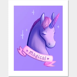 Magical Unicorn Posters and Art